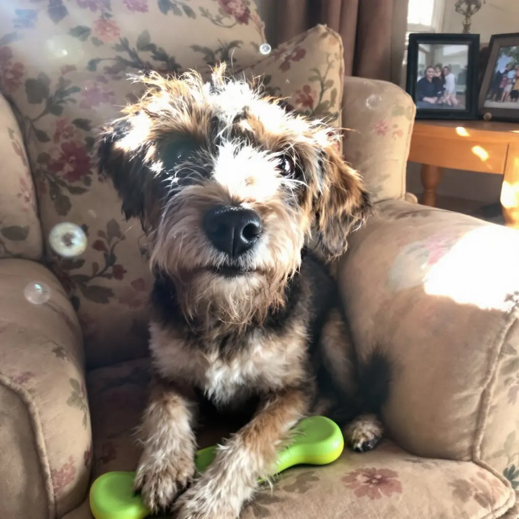 Dog Sitting in Chair